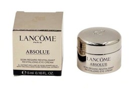 Lancome ABSOLUE Revitalizing Eye cream 0.16oz 5 ml Grand Rose Extracts F... - $17.32