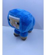 2017 Earth Mojang Jinx Minecraft Stuffed Plush Minecon Blue Baby Sheep 6... - £7.74 GBP