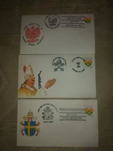 Lot Of 3 Pope John Paul II Papal Visit Station Cancelled Stamp Envelope ... - $19.80