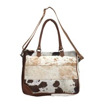 S Genuine Leather With Cowhide Laptop Bag , Tan, Khaki, Brown, One_Size - £91.46 GBP