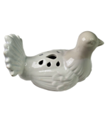 Italian Turtle Dove Creamy White Glazed Ceramic Signed Art Figurine 3 3/... - $34.17 CAD