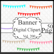 Banner Digital Clipart Vol. 200 - $1.25
