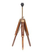 Cherry Finish Adjustable Lamp Stand Tripod- NauticalMart Decor - $1,865.95 MXN