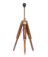 Cherry Finish Adjustable Lamp Stand Tripod- NauticalMart Decor - £77.62 GBP