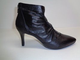 Adrianna Papell Size 6.5 M NIKKI Black Leather Ankle Boots New Womens Shoes - $117.81