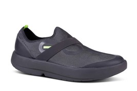 OOFOS Men&#39;s OOmg Fibre Low Slip On Recovery Casual Shoes Black/Grey Size 13 - $69.99