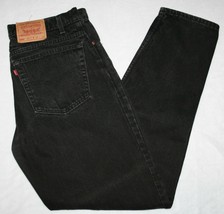 Vintage Levis 550 Black Men&#39;s Relaxed Fit Tapered Leg Denim J EAN S 35 33 Usa Made - £51.40 GBP