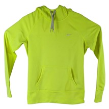 NIKE Therma Fit Neon Yellow Hoodie Hooded Sweatshirt Womens Medium Soccer - $28.71