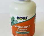 Now Foods Magnesium Citrate Powder, 8 oz. - Nervous System Support - Exp... - £10.90 GBP
