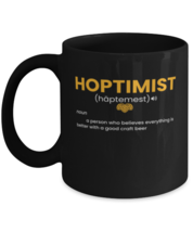 Coffee Mug Funny Hoptimist Beer Craft  - £16.04 GBP