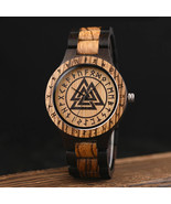 Watch Men Wristwatch Viking Wood Wristwatches Vintage Wooden Watches Sty... - $1,554.33 MXN
