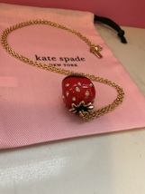 Kate spade New York Outside the Box chocolate Covered Strawberry Necklac... - £55.94 GBP