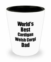 Cardigan Welsh Corgi Dad Shot Glass Worlds Best Dog Lover Funny Gift For Pet Own - £10.24 GBP