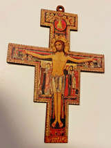 San Damiano Wood 8&quot; Crucifix, New #AB-333-R2 - $25.21 CAD