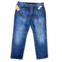 NEW Buffalo David Bitton Jeans Men’s 38 x 30 Relaxed Tapered BEN Blue De... - $45.00