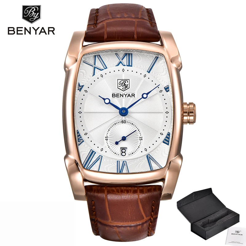 Watches Men Luxury Brand Quartz Mens Wist Watches Military Leather Strap... - £38.78 GBP