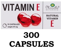Vitamin E Capsules 270 mg - 300 pcs. 30 packs of 10 pieces each - $55.00