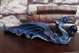 Ebros Myth Legends Blue Leviathan Deep Sea Dragon Incense Stick Holder Figurine - £19.17 GBP