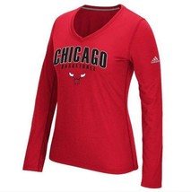 Adidas Women s Chicago Bulls Double Arch Outline Ultimate Climalite Shirt,Red,XL - £17.04 GBP