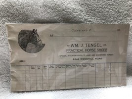 Practical Horse Shoer-pad Of Billing Statements- Wm.J Tengel-Cleveland, ... - $25.00