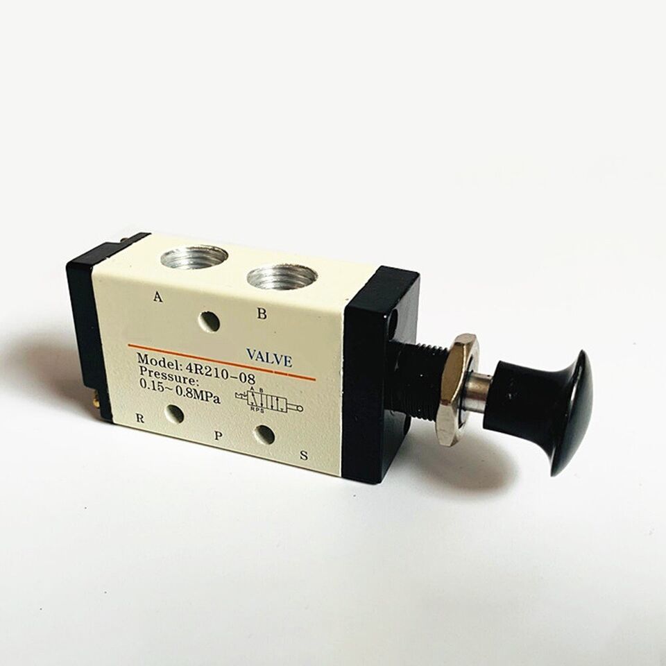 Pneumatic Air Valve 4R210-08 5 Ways 2 Position 1/4&quot;BSPT Hand Push Pull C... - $12.99