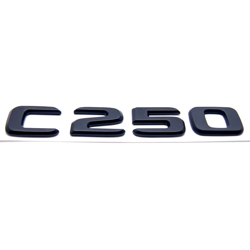 for W203 W204 C-Cl C250 Trunk Lid Emblem  Letters Alphabet Decal Matt Black C 25 - $75.24