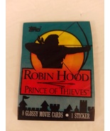 Topps Robin Hood Prince of Thieves 1991 Trading Card Pack 8 Cards Per Pack  - £6.37 GBP