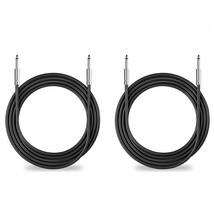 Yuyaokk 2Pack 50 Feet Of 1/4&quot; To 1/4&quot; Speaker Cables, True 12Awg Patch Cords, - £47.09 GBP