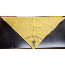 Boy Scout BSA All Out For Scouting Kerchief - Vintage - £10.88 GBP