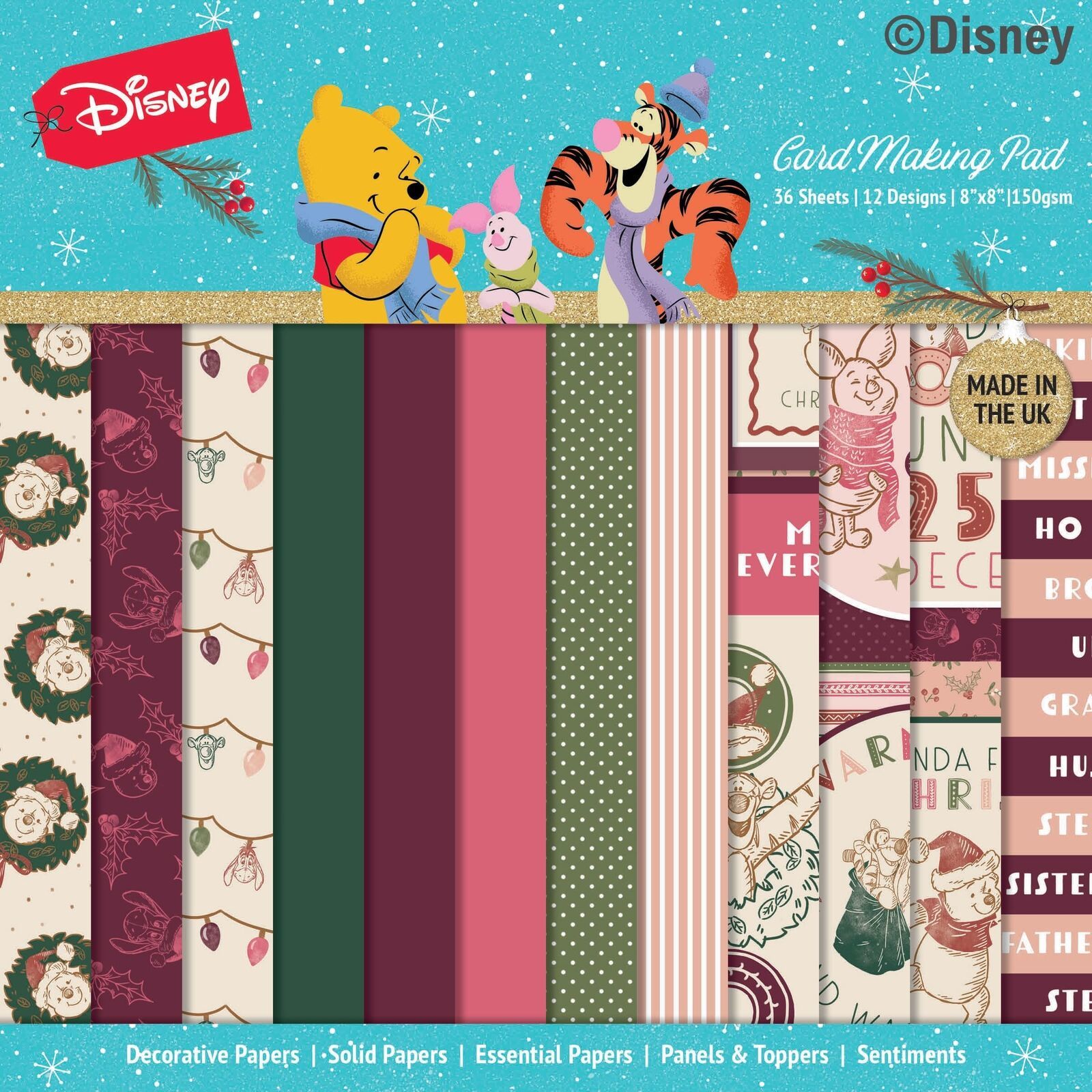 Primary image for Disney - Winnie The Pooh - Christmas Card Making Pad