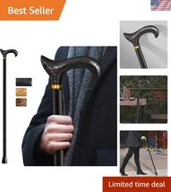 Handmade Natural Ash Wood Derby Cane for Men &amp; Women, Stylish &amp; Durable - $95.61