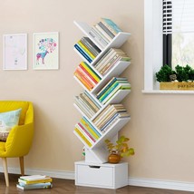 Flydem Tree Bookshelf ,Bookshelves,Books Holder, Tree Bookcase ,Book, White - £47.95 GBP