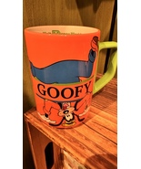 Walt Disney World Goofy Orange Green White Ceramic Mug 14 oz NEW - £21.95 GBP