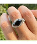 Black Onyx 925 Silver Ring Gemstone Ring Black Handmade Statement Ring - $99.99