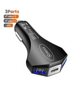 Daimokh Dual QC3.0 & PD 7A Car Charger for iPhone, Xiaomi, Huawei - $12.99