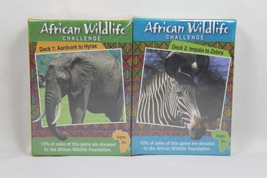 Word Teasers African Wildlife Challenge Card Game Combo 2 Decks Animal Trivia - £6.43 GBP