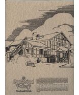 Rookwood Pottery Menu &amp; Giant Postcard Mt Adams Cincinnati Ohio 1980's - $47.52