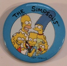 the Simpsons Vintage Pinback Button Simpsons Family Bart slingshot Springfield - $3.95