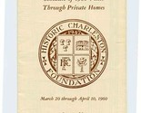 1960 Charleston&#39;s Historic Houses Tour Brochure Map Tariff Where to Stay... - $27.72