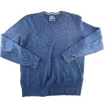 American Eagle Sweater Mens Medium Blue V Neck Pullover Work Preppy Athl... - $5.90