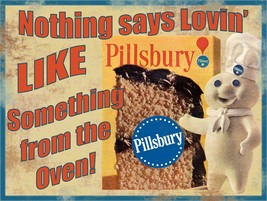 Pillsbury Doughboy Straight  Vintage Style  Metal Sign - £31.50 GBP