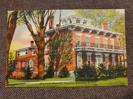 Vtg Linen Postcard Westfield Memorial Hospital, Westfield, NY, Chautauqua Co. - £3.90 GBP