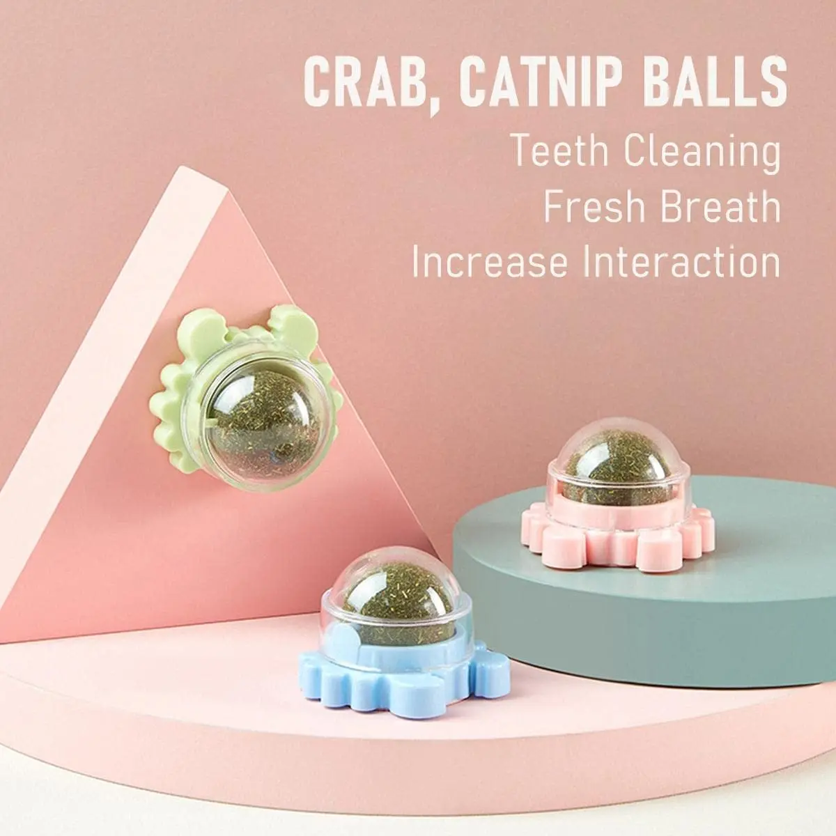 House Home ATUBAN Catnip Squash Edible Cat Toys Cat Lick Ball Teeth Cleaning Cat - $25.00