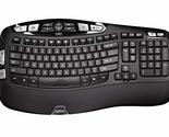 Logitech K350 Wave Ergonomic Keyboard with Unifying Wireless Technology ... - $70.03