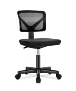 JHK Adjustable Armless Office Chair with Lumbar Support - Low Back Mesh ... - $42.99