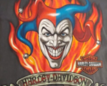 Harley Davidson Evil Jester Joker T Shirt 2010 Gray XL - £27.36 GBP