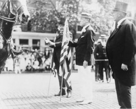 President Woodrow Wilson carries US flag in Preparedness Day parade Phot... - £7.02 GBP+