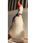 RARE Vintage Large Hand painted White Ceramic Duck/ Goose Standing Up Fi... - £27.01 GBP