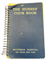 Cookbook Nurses Southside Hospital Bay Shore New York NY 1955 Recipes Book Vtg - £28.37 GBP