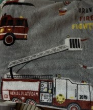 MAX STUDIO HOME KIDS PLUSH THROW BLANKET FIRE FIGHTERS 50”x60” MULTI COL... - $39.59